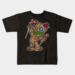 VooDoo Kitty Cat Doll possessed Kids T-Shirt